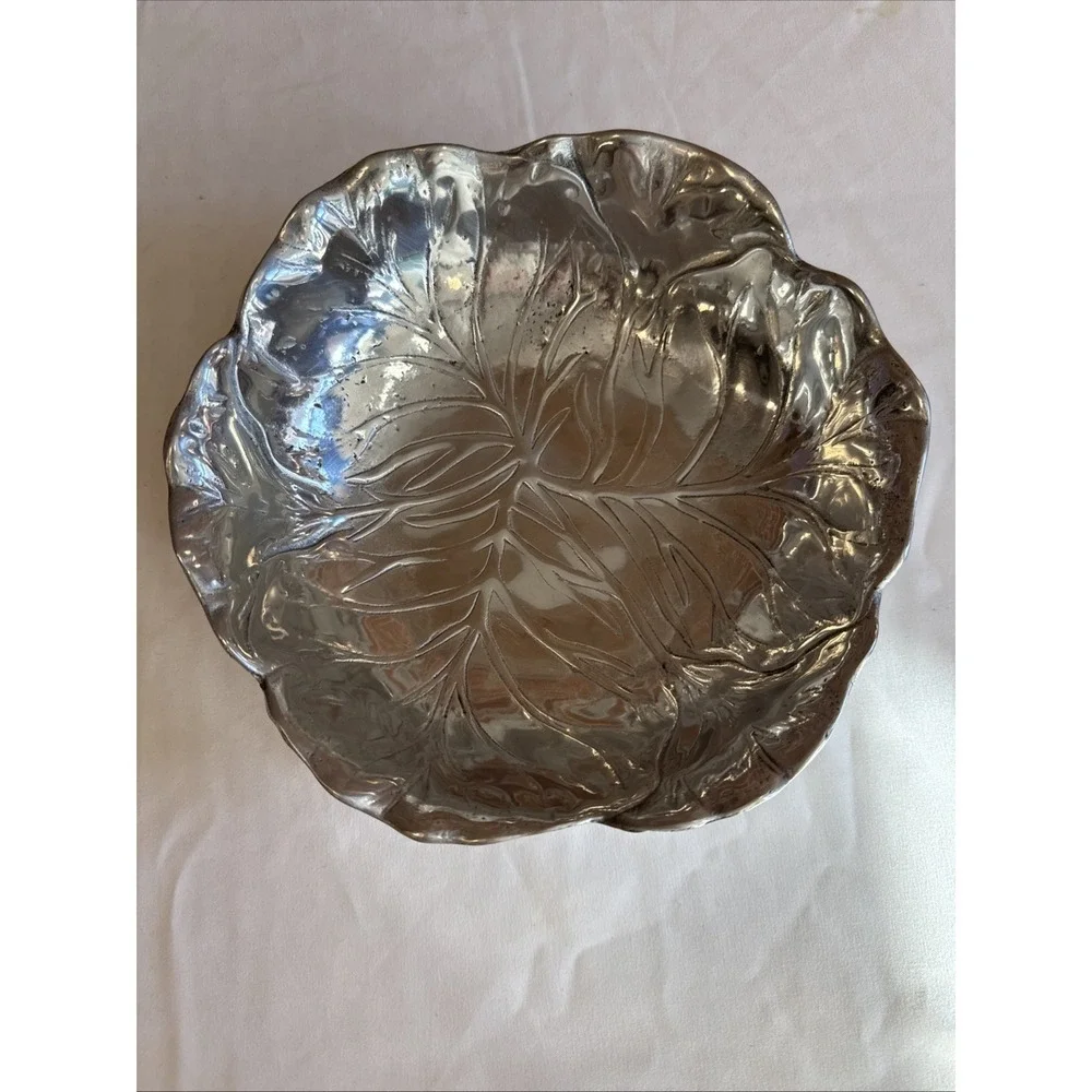 Vintage Cabbage Lettuce Leaf Serving Salad Bowl‎ Dish 80-6288